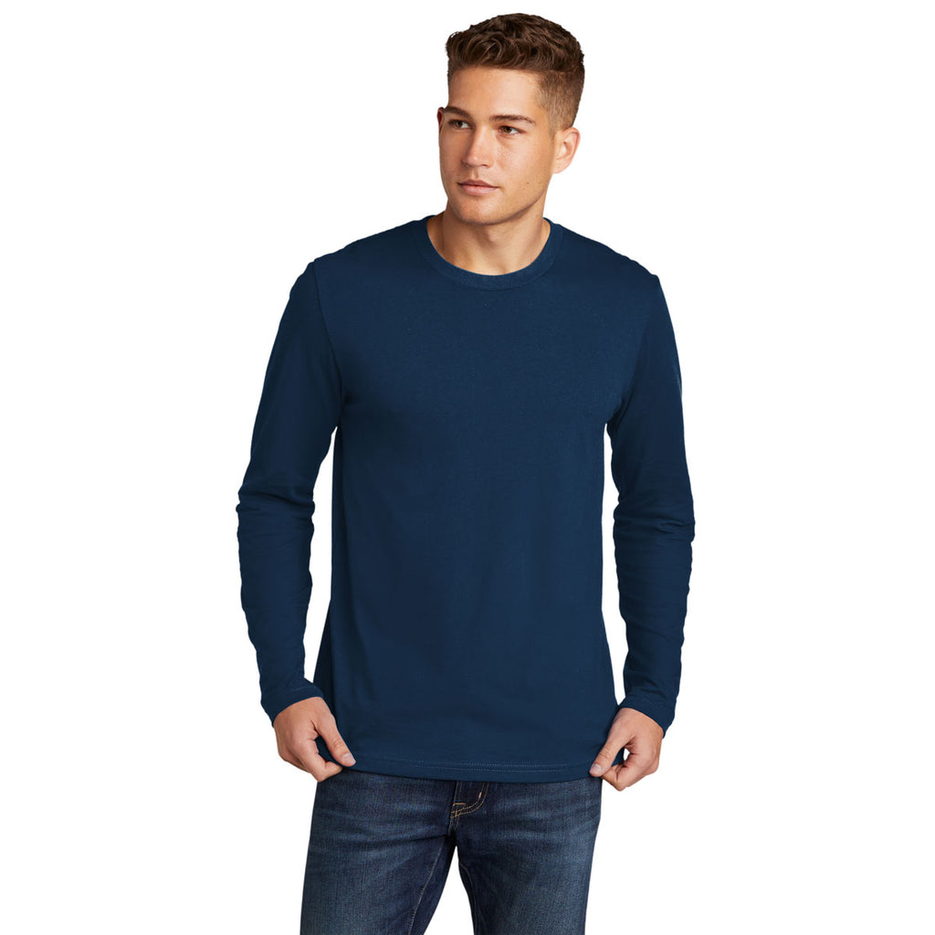 Next Level Men's Cool Blue Cotton Long Sleeve Tee