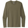 Next Level Men's Military Green Cotton Long Sleeve Tee