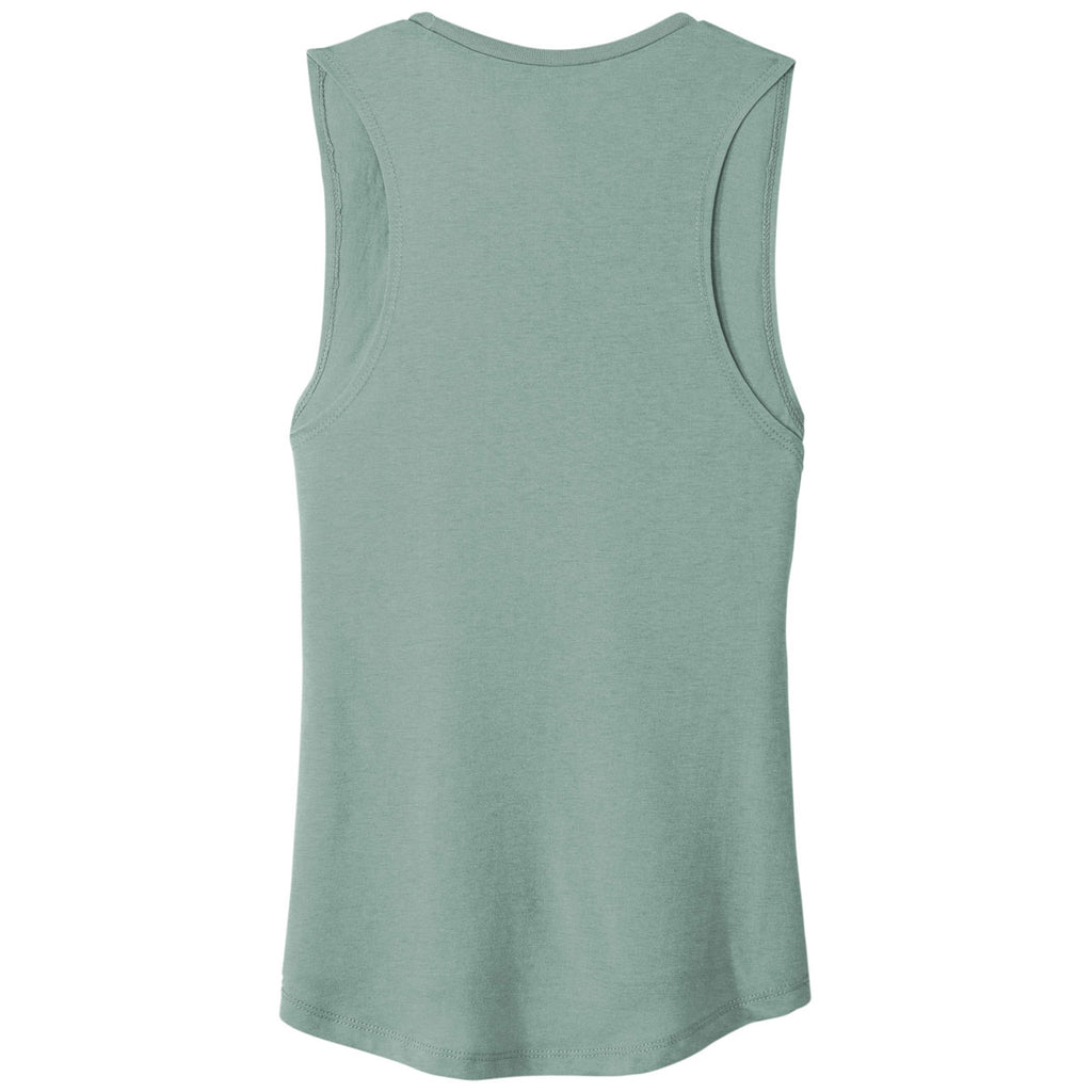 Next Level Women's Stonewash Green Festival Muscle Tank