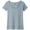 Next Level Women's Stonewash Denim Festival Scoop Neck Tee