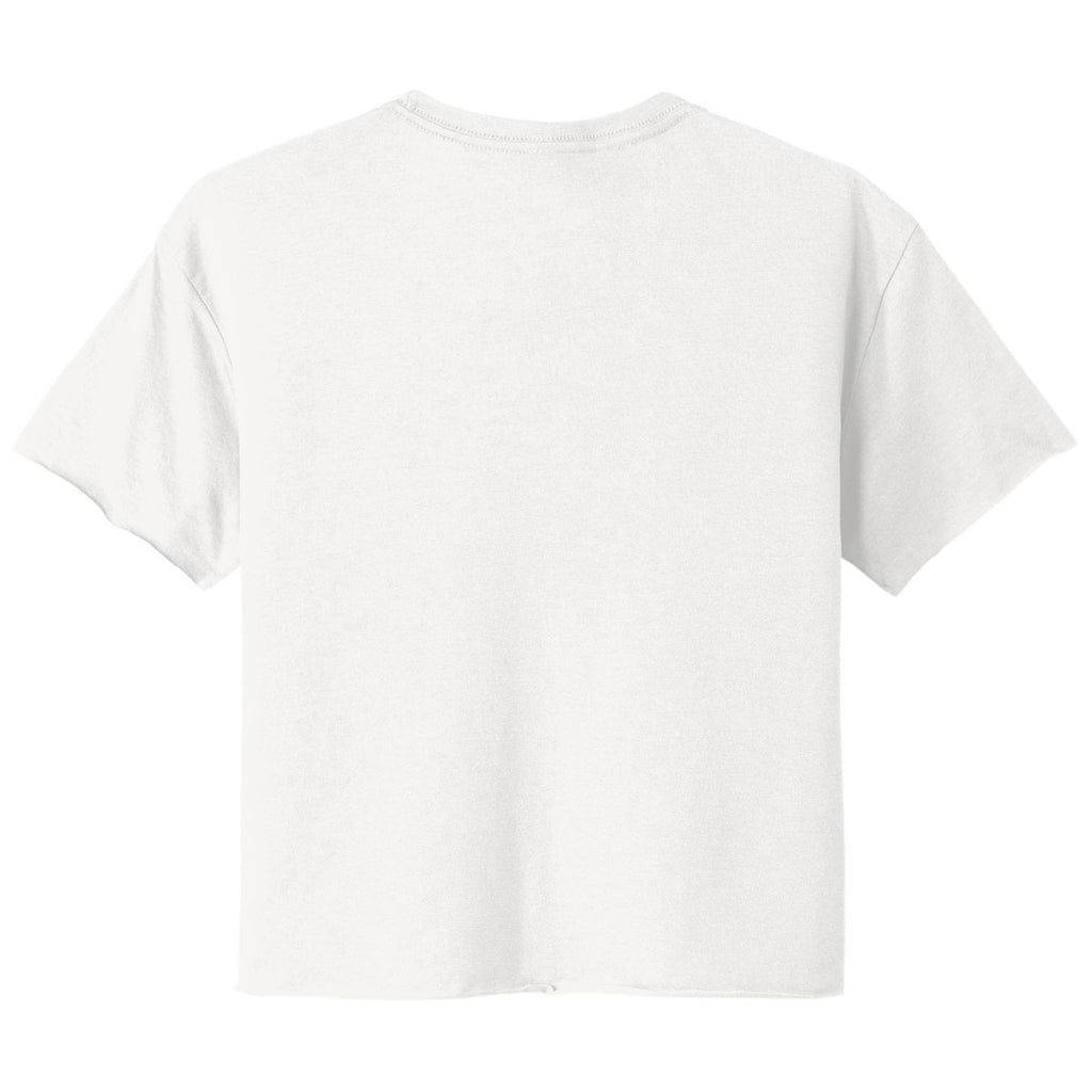 Next Level Women's White Festival Cali Crop Tee