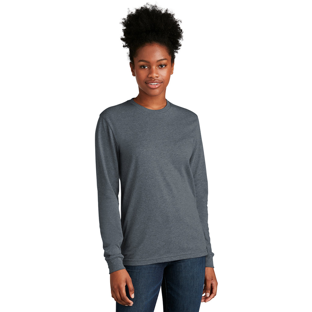 Next Level Apparel Unisex Indigo CVC Long Sleeve Tee