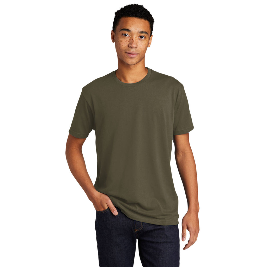 Next Level Unisex Military Green CVC Sueded Tee