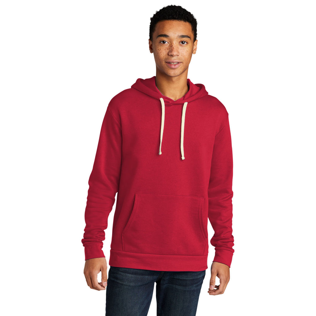 Next Level Unisex Red Beach Fleece Pullover Hoodie