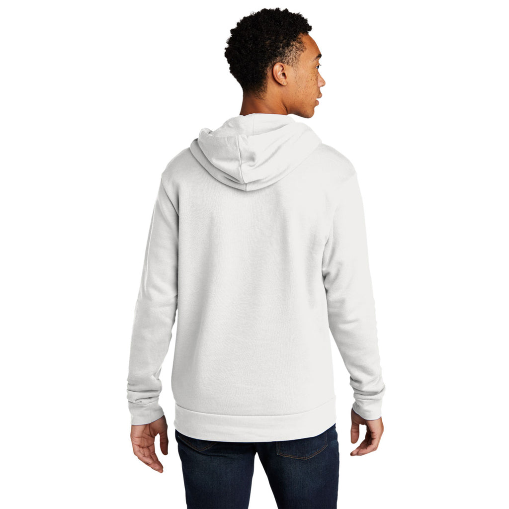 Next Level Unisex White Beach Fleece Pullover Hoodie