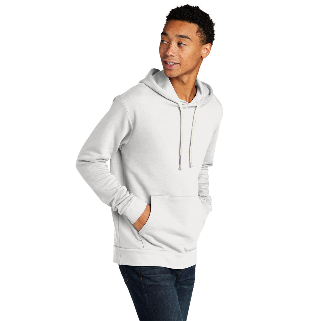 Next Level Unisex White Beach Fleece Pullover Hoodie