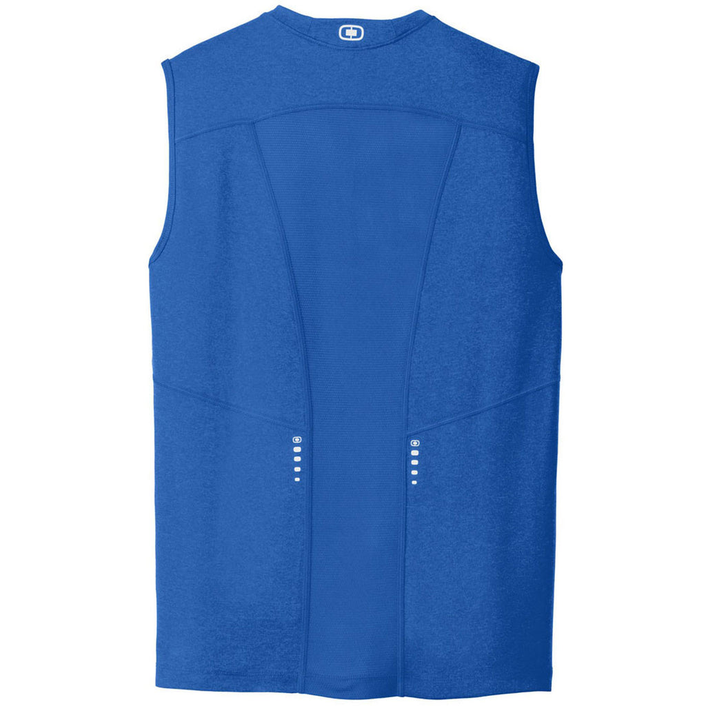 OGIO Endurance Men's Electric Blue Sleeveless Pulse Crew