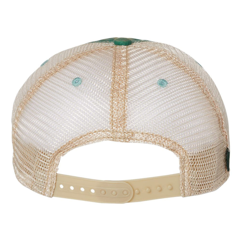 Legacy Aqua/Khaki Old Favorite Trucker Cap