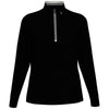 Original Penguin Women's Caviar Black Clubhouse Mock Pullover