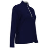 Original Penguin Women's Black Iris Blue Clubhouse Mock Pullover