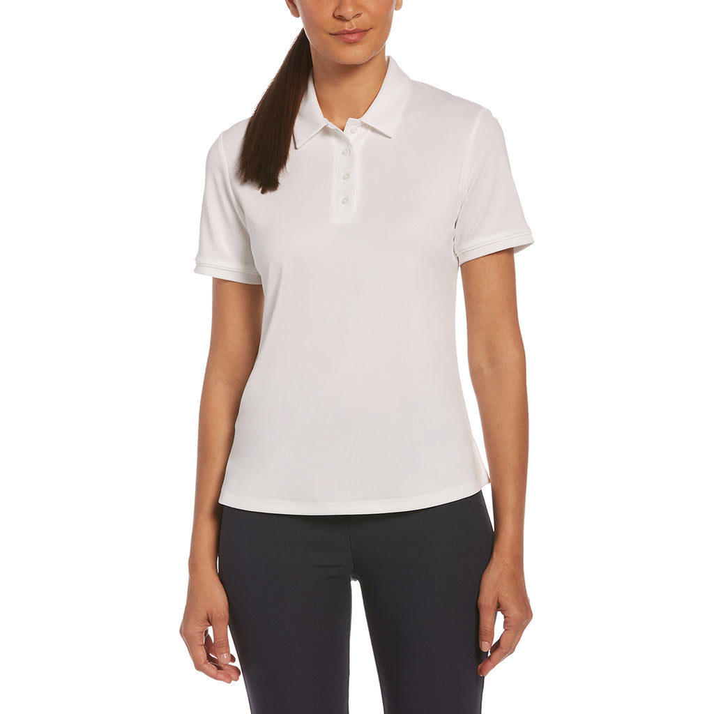 Original Penguin Women's Bright White Solid Polo