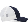 Pacific Headwear Navy/White/Navy Low-Pro Trucker Cap