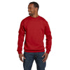 Hanes Unisex Deep Red 7.8 oz. EcoSmart 50/50 Fleece Crew