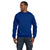 Hanes Unisex Deep Royal 7.8 oz. EcoSmart 50/50 Fleece Crew