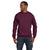 Hanes Unisex Maroon 7.8 oz. EcoSmart 50/50 Fleece Crew