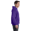 Hanes Men's Purple 7.8 oz. EcoSmart 50/50 Pullover Hood