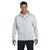 Hanes Men's Ash 7.8 oz. EcoSmart 50/50 Full-Zip Hood