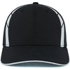 Pacific Headwear Black/White Coolcore Sildline Snapback Cap