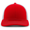 Pacific Headwear Red/White/Red Air Mesh Sidline Cap