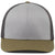 Pacific Headwear Heather Grey/Light Charcoal/Moss Green Fusion Trucker Cap