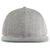 Pacific Headwear Light Heather Wool Blend Heather Snapback Cap