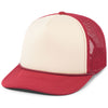 Pacific Headwear Khaki/Dark Red/Dark Red Foamie Fresh Trucker Cap