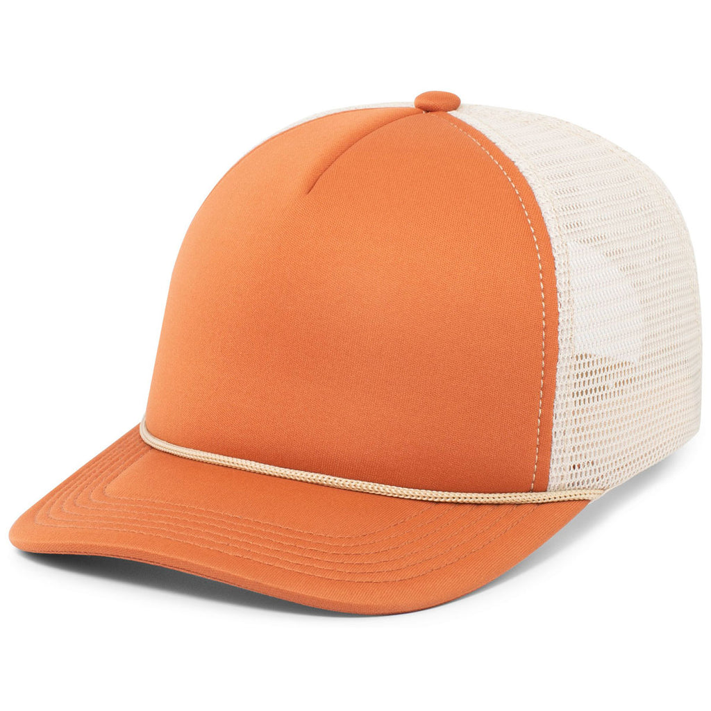 Pacific Headwear Rust/Khaki/Rust Foamie Fresh Trucker Cap