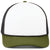 Pacific Headwear White/Black/Moss Foamie Fresh Trucker Cap