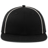 Pacific Headwear Black/White Momentum Team Cap