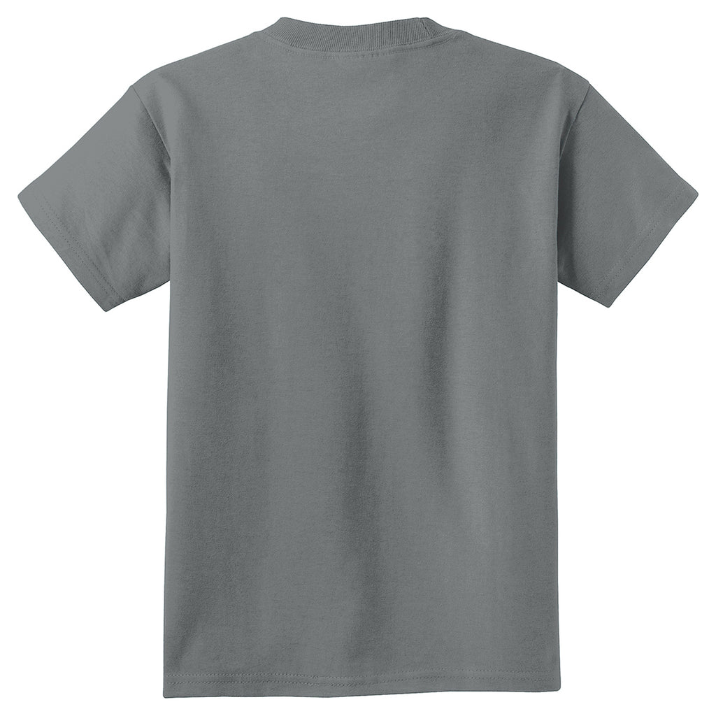 Port & Company Youth Coal Pigment-Dyed Tee