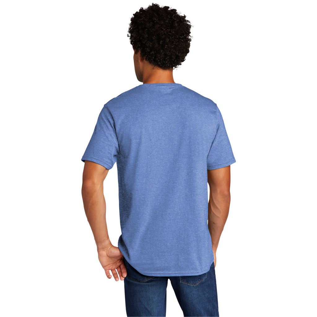 Port & Company Men's Carolina Blue Heather Tri-Blend Tee