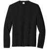 Port & Company Men's Black Tri-Blend Long Sleeve Tee