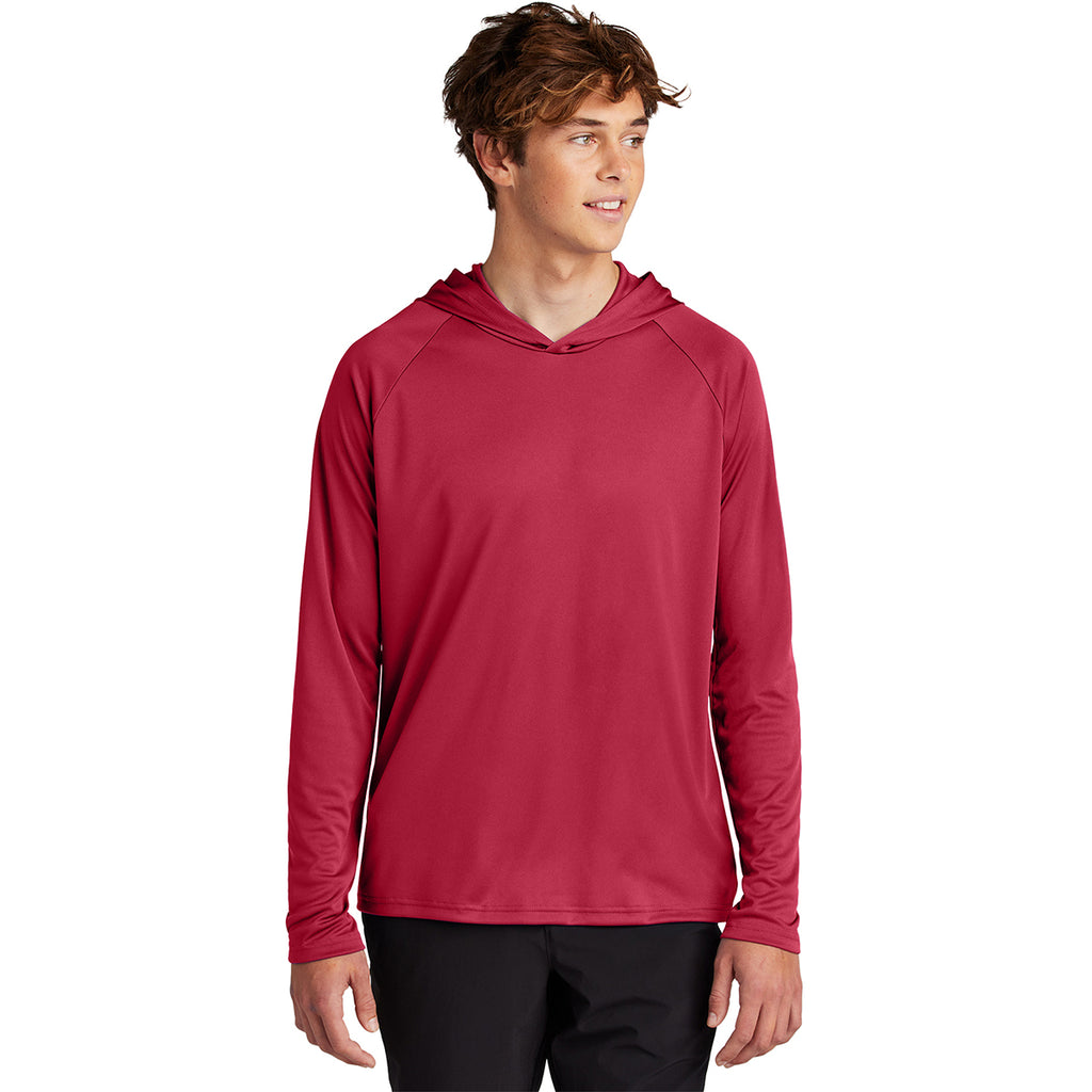 Port & Company Men's Red Performance Pullover Hooded Tee