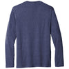 Port & Company Men's Team Navy Heather Long Sleeve Fan Favorite Blend Tee