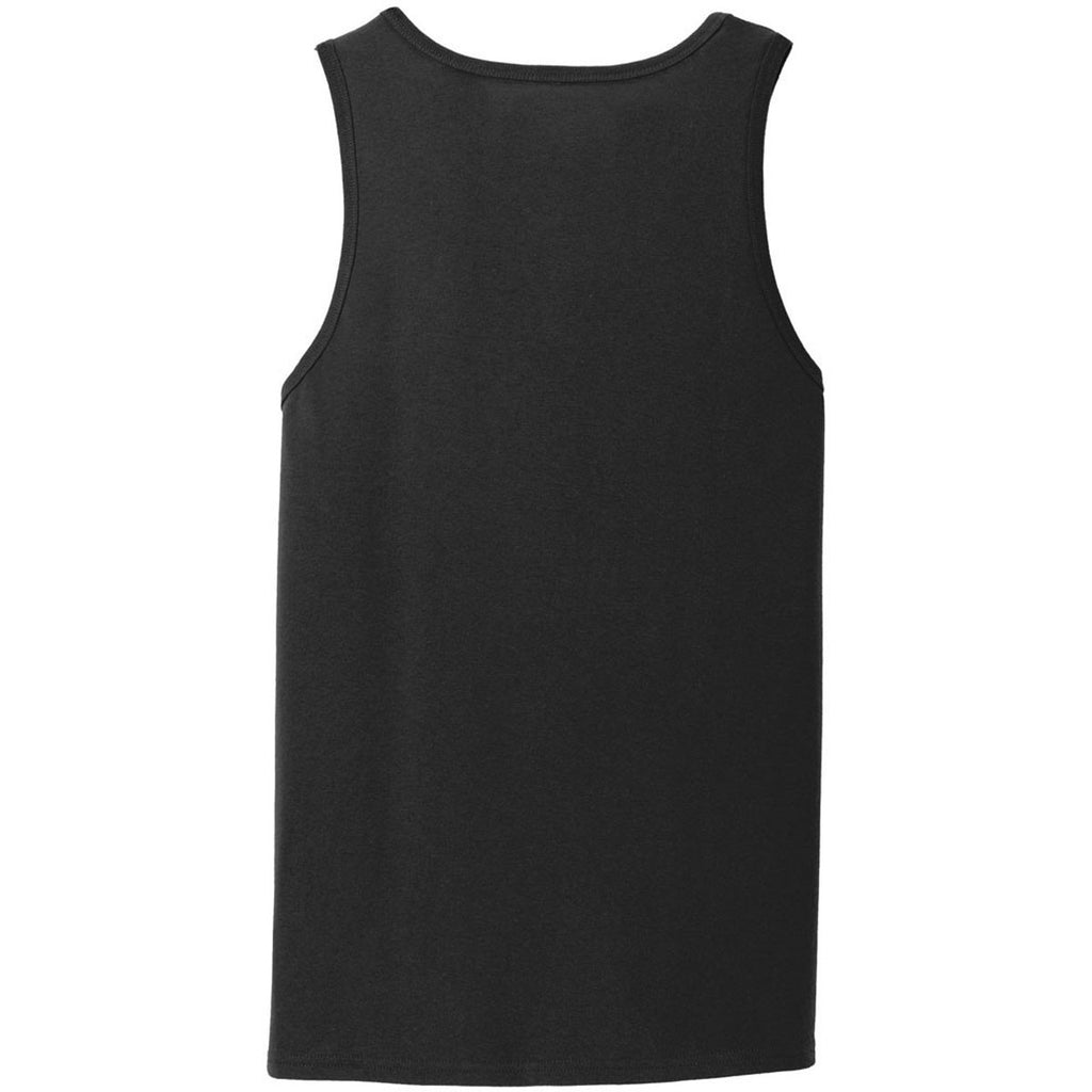 Port & Company Men's Jet Black Core Cotton Tank Top