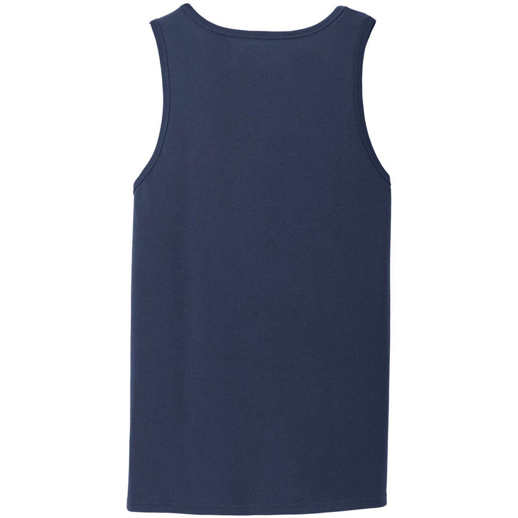 Port & Company Men's Navy Core Cotton Tank Top