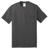 Port & Company Men's Charcoal Tall Core Blend Pocket Tee