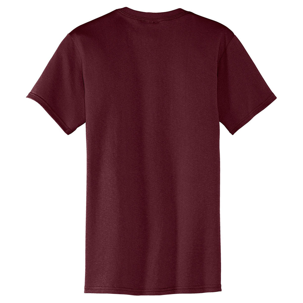 Port & Company Men's Athletic Maroon Core Blend Pocket Tee