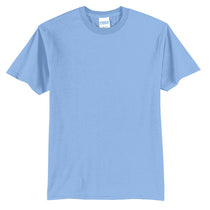 Port & Company Men's Light Blue Core Blend Tee