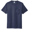 Port & Company Navy Blue Bouncer Pocket Tee