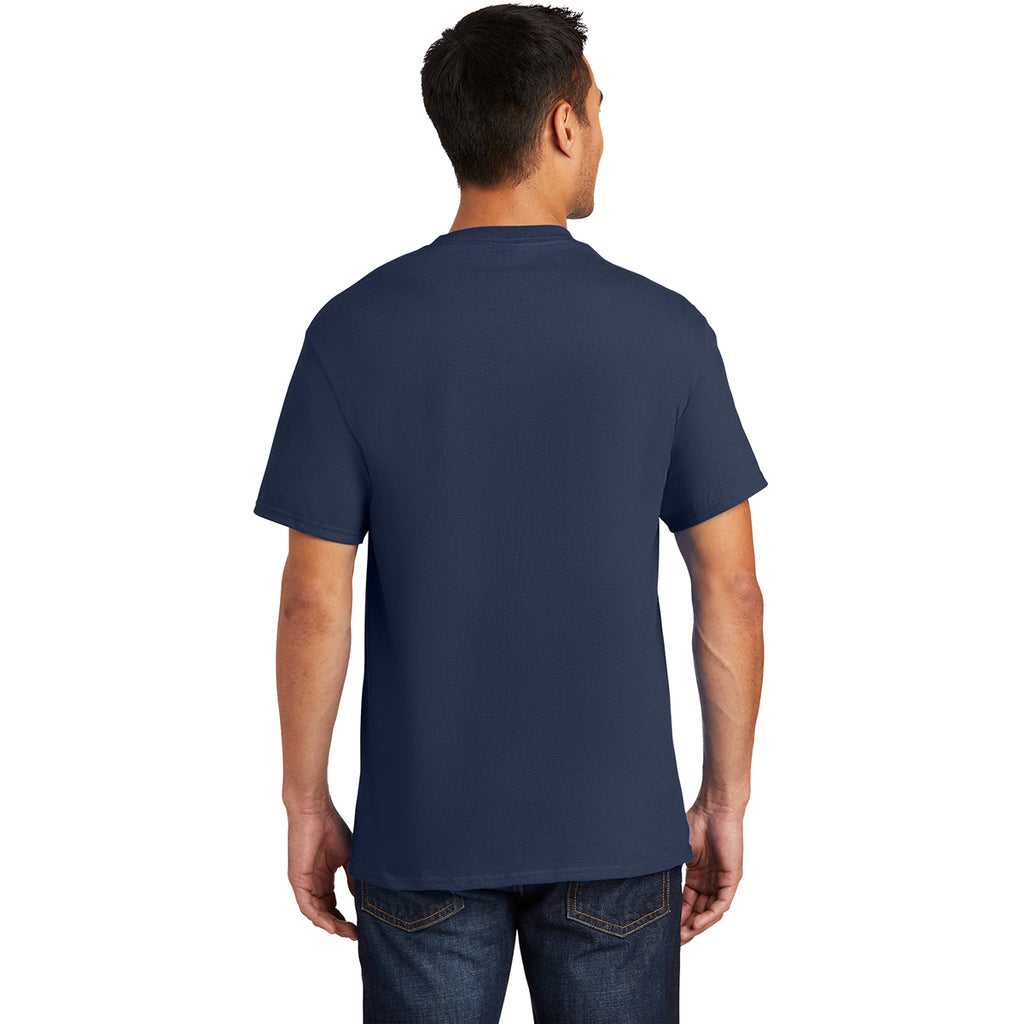 Port & Company Men's Navy Essential Pocket Tee