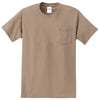 Port & Company Men's Sand Essential Pocket Tee