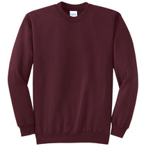 Port & Company Men's Maroon Core Fleece Crewneck Sweatshirt