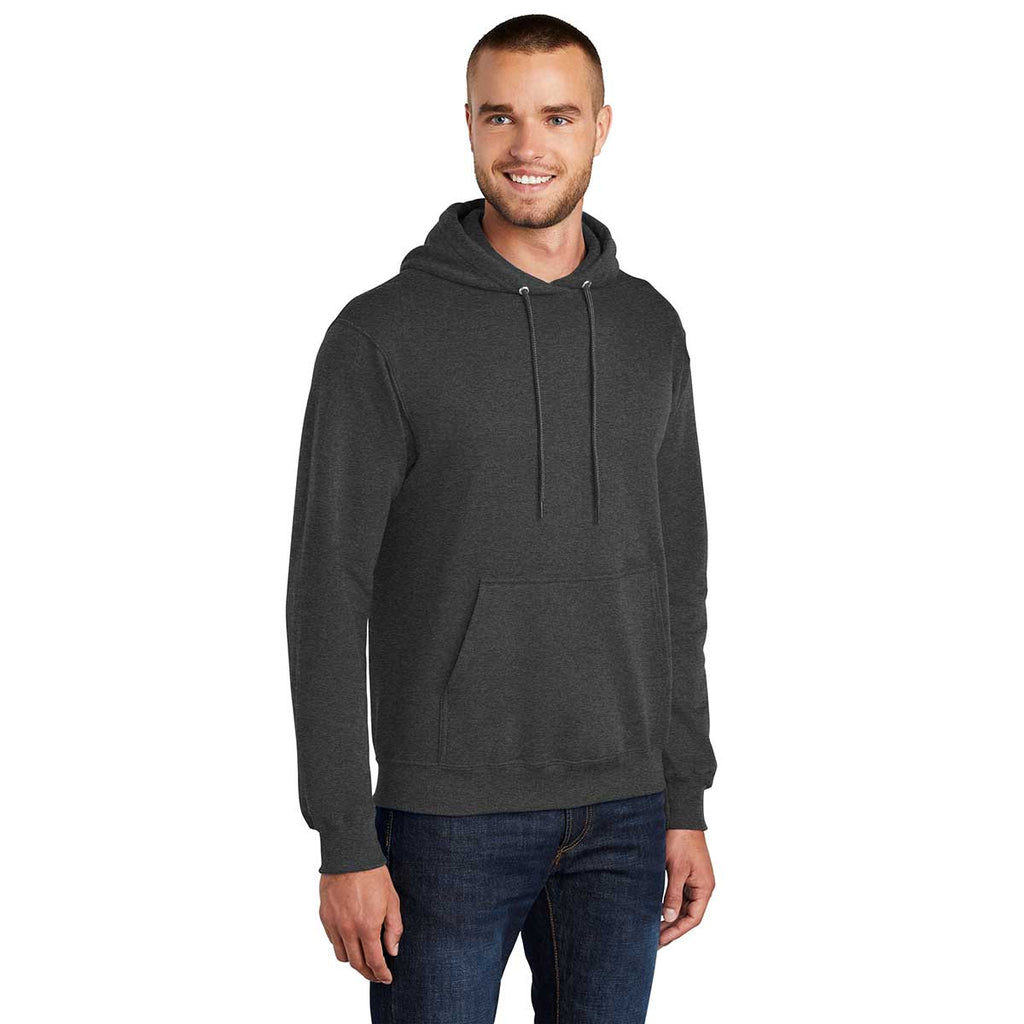 Port & Company Men's Dark Heather Grey Tall Core Fleece Pullover Hoodie