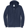 Port & Company Men's Navy Core Fleece Full-Zip Hooded Sweatshirt