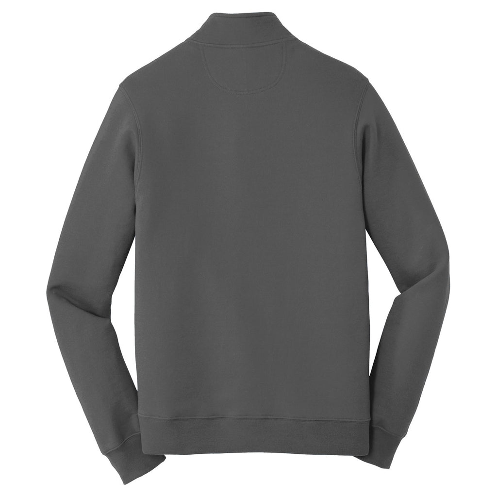 Port & Company Men's Charcoal Fan Favorite Fleece 1/4-Zip Pullover Sweatshirt