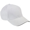 Adams Men's White/Black 6-Panel Mid-Profile Structured Moisture Management Cap