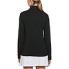 Perry Ellis Women's Black Heather 1/4 Zip Pullover