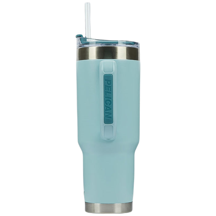 Pelican Light Blue Porter 40 oz. Recycled Double Wall Stainless Steel Travel Tumbler