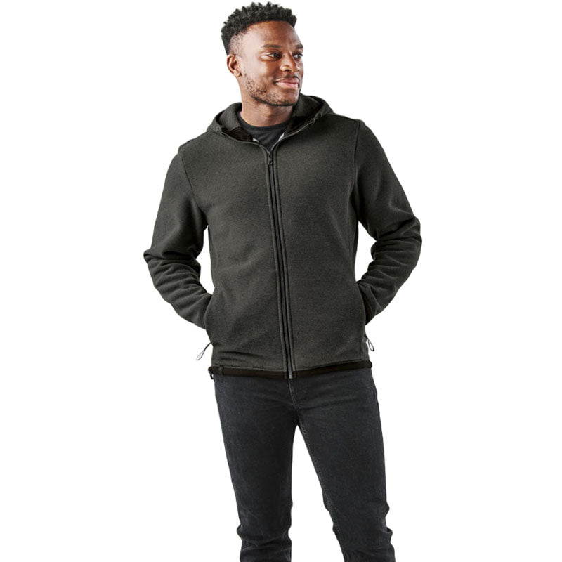 Stormtech Men's Charcoal Stripe Medusa Fleece Hoody